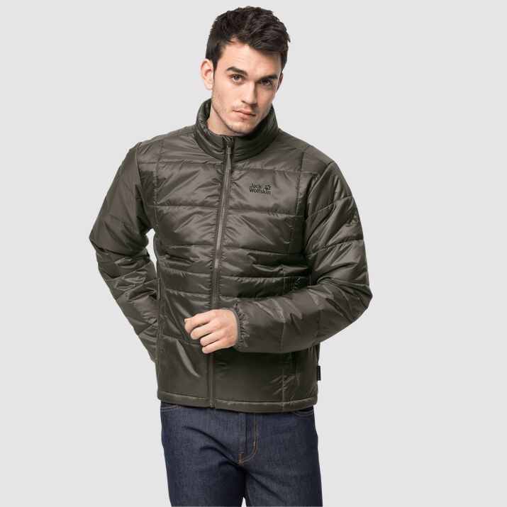 Chamarra Cortavientos Jack Wolfskin Argon Hombre Verdes Oscuro Mexico-4958762